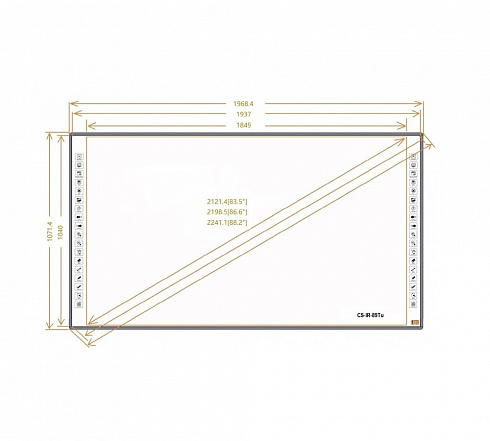 Интерактивная доска  Classic Solution CS-IR-89Tu